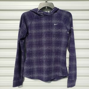 Nike dri-fit pullover hoodie vented running jacket